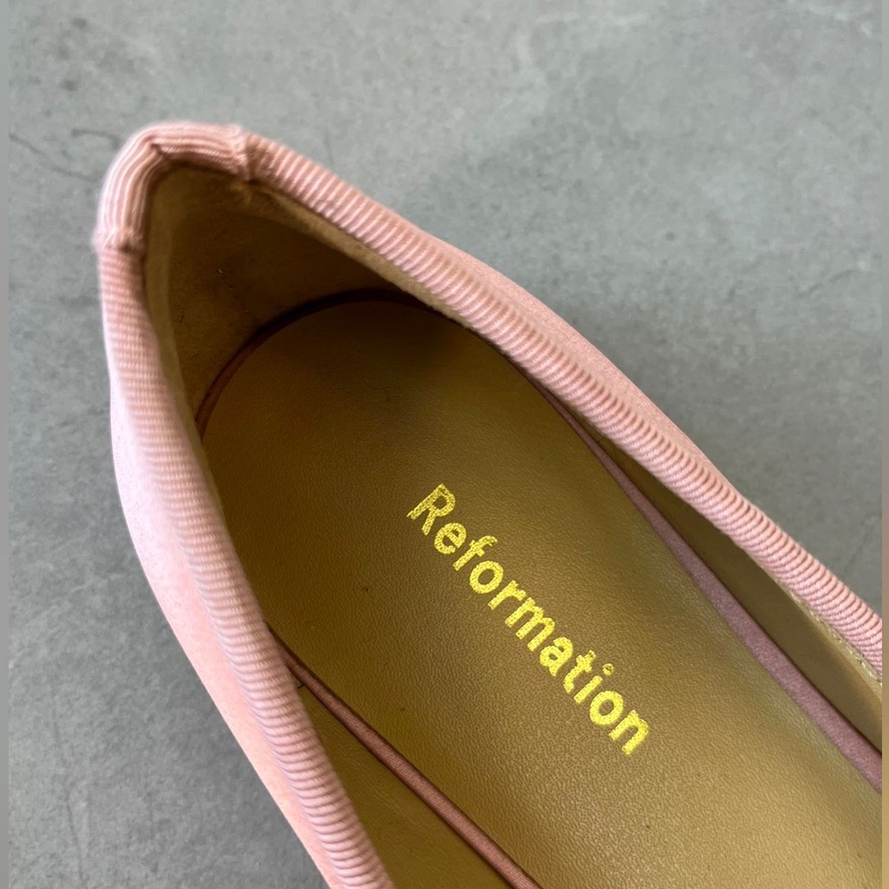 Reformation Pink Ballet Flats - Picture 3 of 3